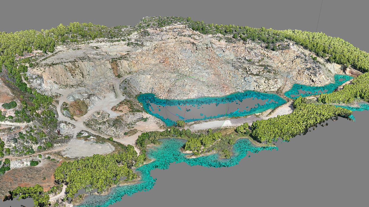 Levantamiento topográfico de cantera